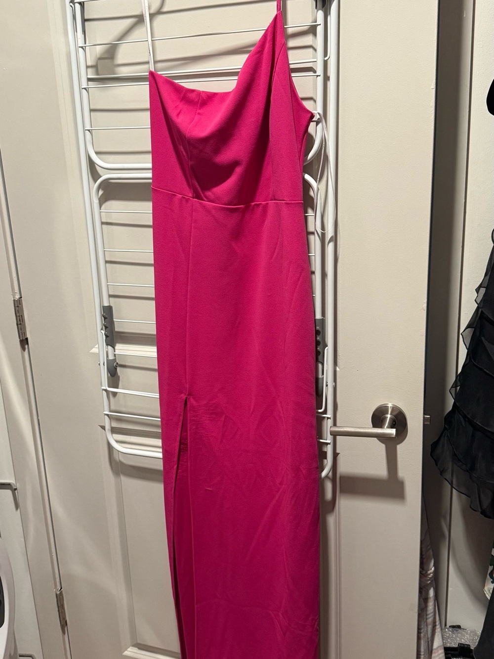 Women’s Fuchsia One Shoulder Maxi Dress